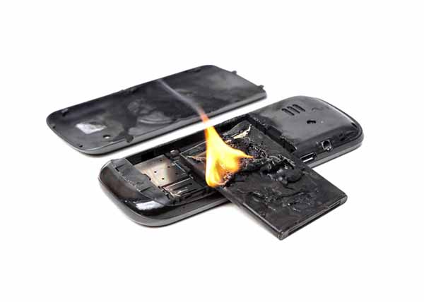 Products containing lithium-ion batteries can sometimes be a fire hazard