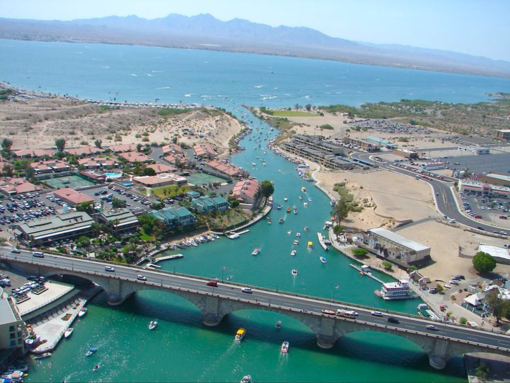 Lake Havasu entering the Colorado River