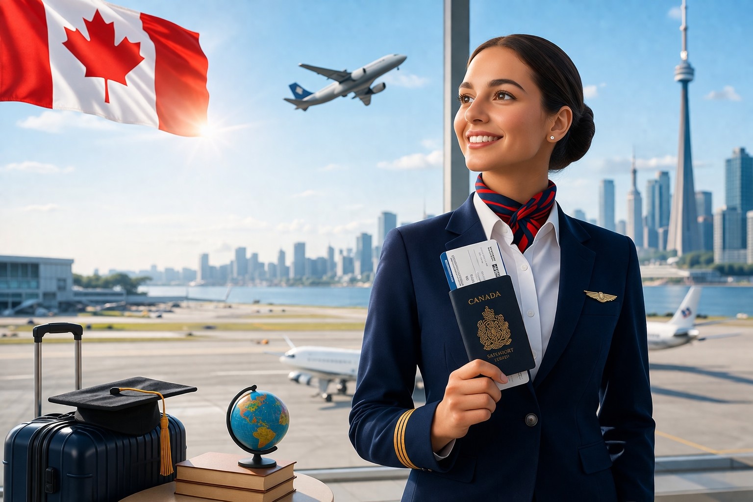 International Students become Flight Attendants in Canada